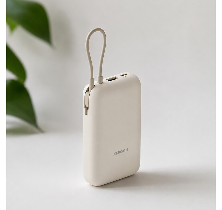 Внешний аккумулятор со встроенным кабелем 22.5W Xiaomi Power Bank 10000mAh (Integrated Cable) Tan GL