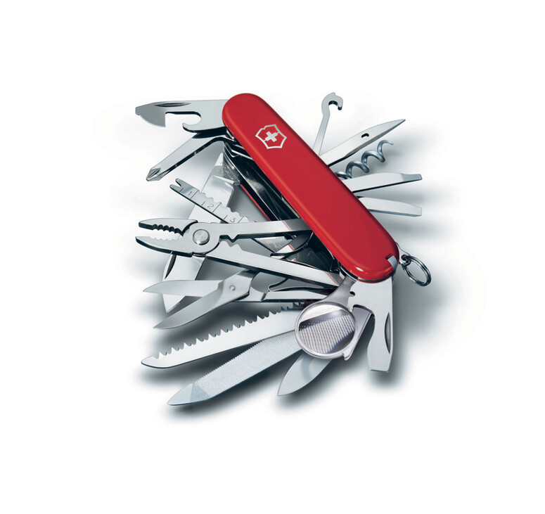 Нож перочинный VICTORINOX Swiss Champ, 91 мм, 33 функции, красный