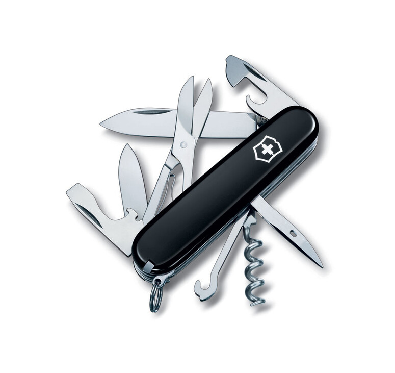 Нож перочинный VICTORINOX Climber, 91 мм, 14 функций, чёрный