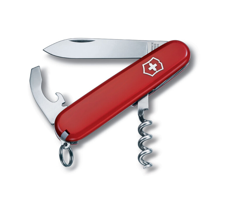 Нож перочинный VICTORINOX Waiter, 84 мм, 9 функций, красный