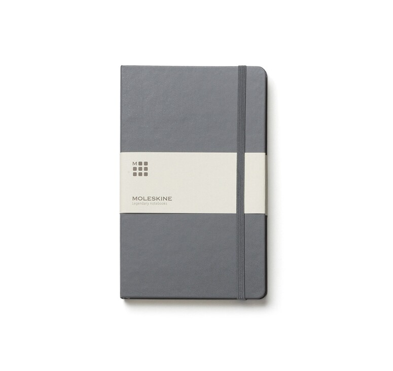 Записная книжка Moleskine Classic (в линейку) в твердой обложке, Pocket (9x14см), серый