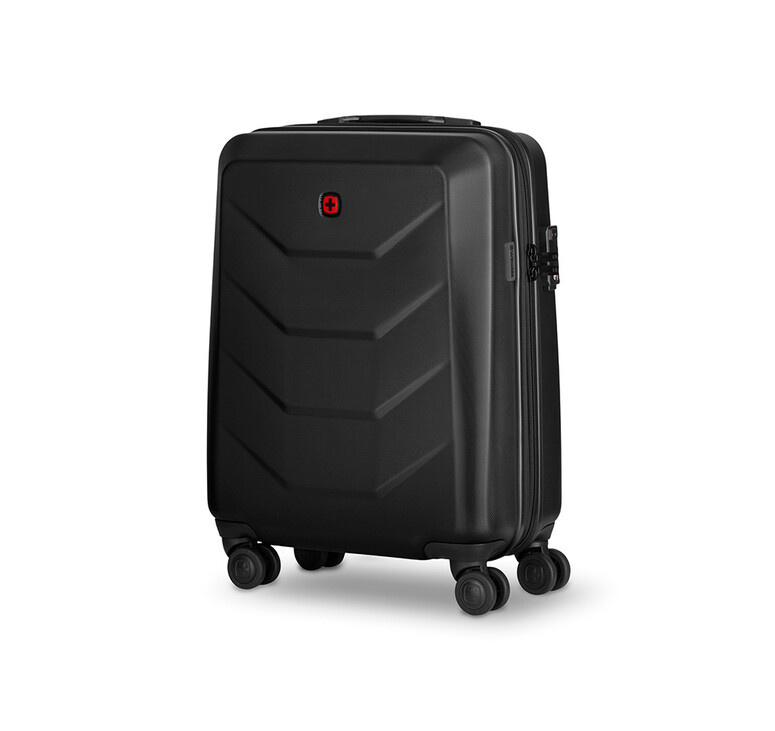 Чемодан WENGER Prymo, чёрный, малый, 40х55х20 см, 36 л, ABS+PC