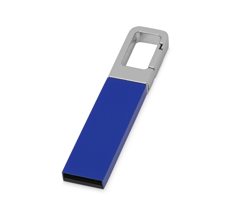 Флеш-карта USB 2.0 16 Gb с карабином 