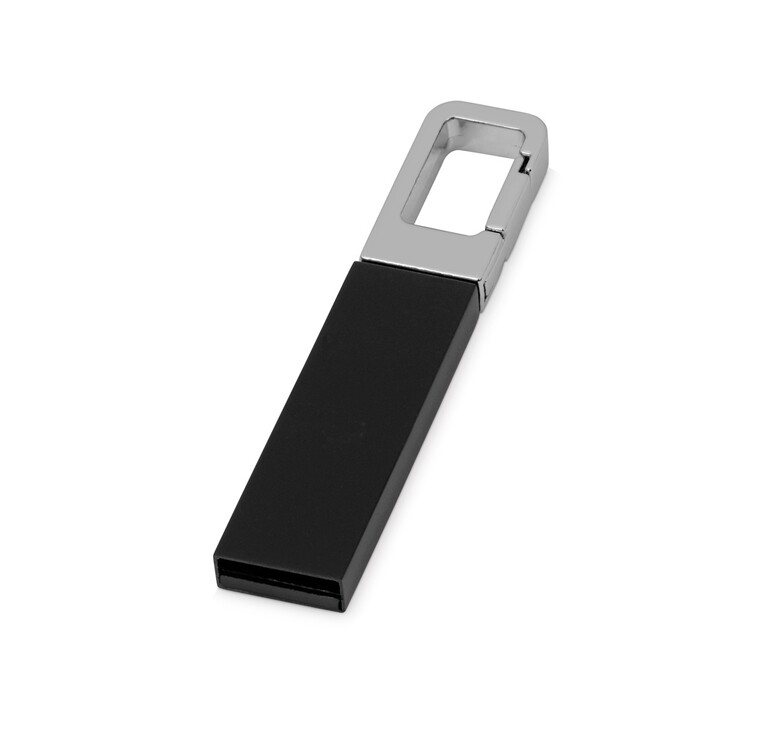 Флеш-карта USB 2.0 16 Gb с карабином 