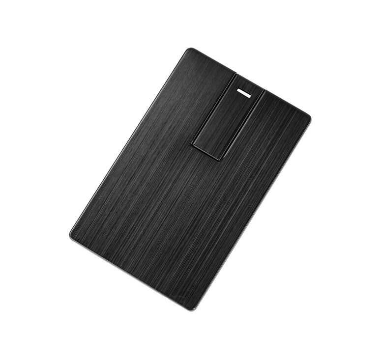 Флеш-карта USB 2.0 16 Gb в виде металлической карты 