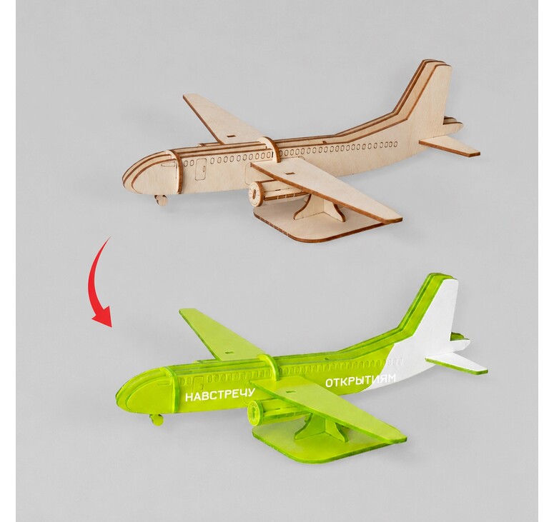 Деревянный 3d пазл 