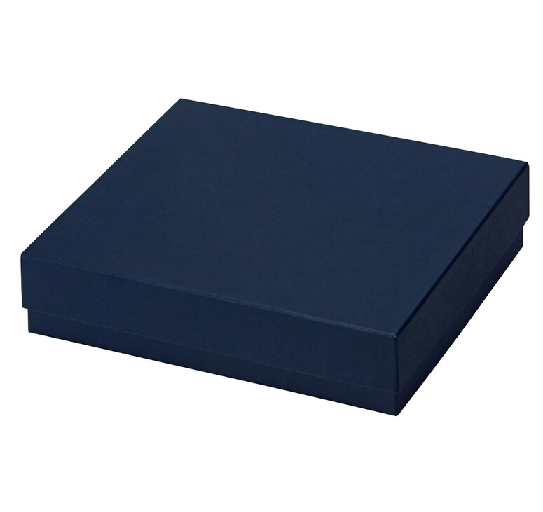 Подарочная коробка с эфалином Obsidian L 243 х 208 х 63, синий