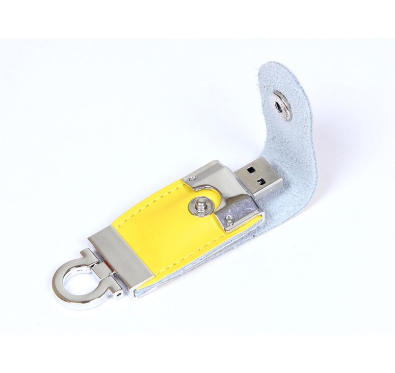 USB-флешка на 16 Гб в виде брелка, желтый
