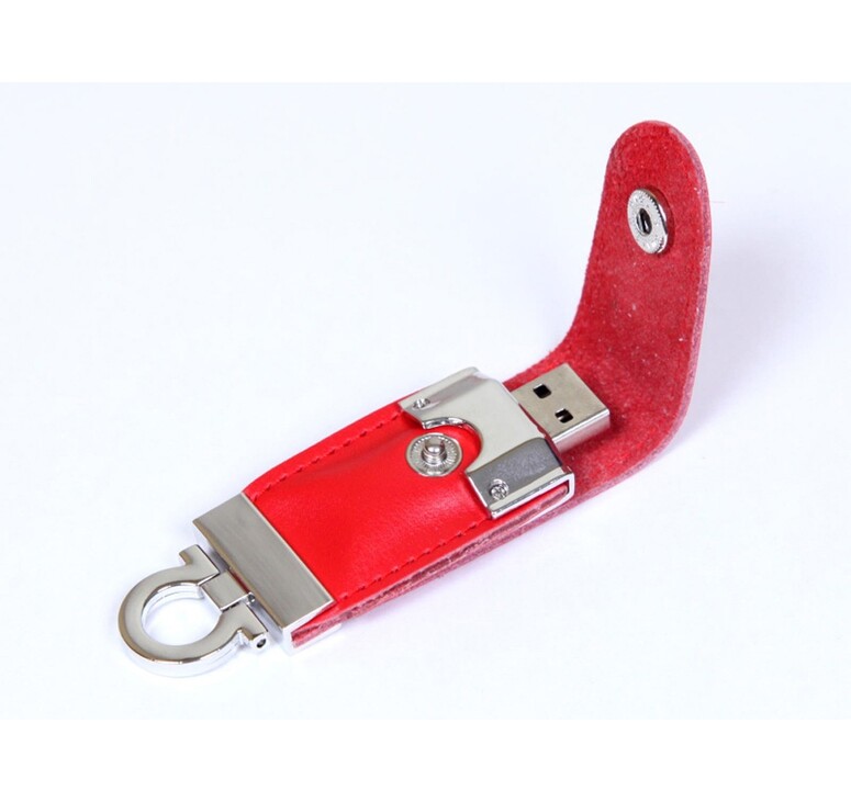 USB-флешка на 8 Гб в виде брелка, красный