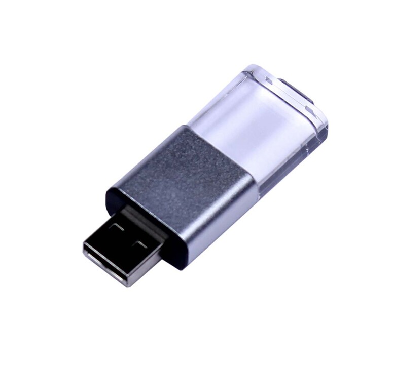 USB-флешка промо на 32 Гб прямоугольной формы, выдвижной механизм, черный