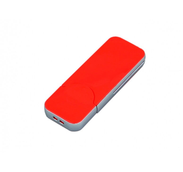 USB-флешка на 4 Гб в стиле I-phone, прямоугольнй формы, красный