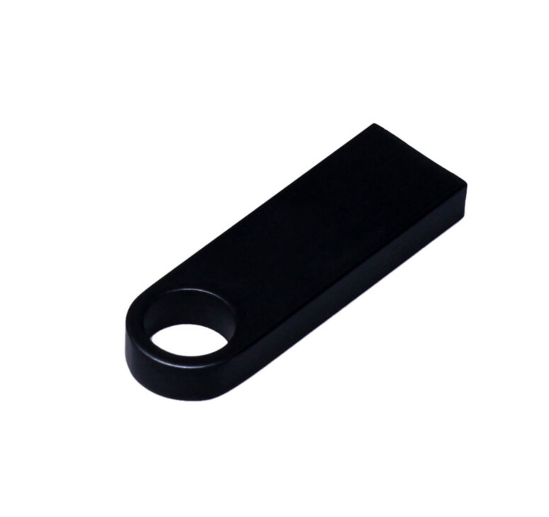 USB 3.0-флешка на 16 Гб с мини чипом и круглым отверстием, черный