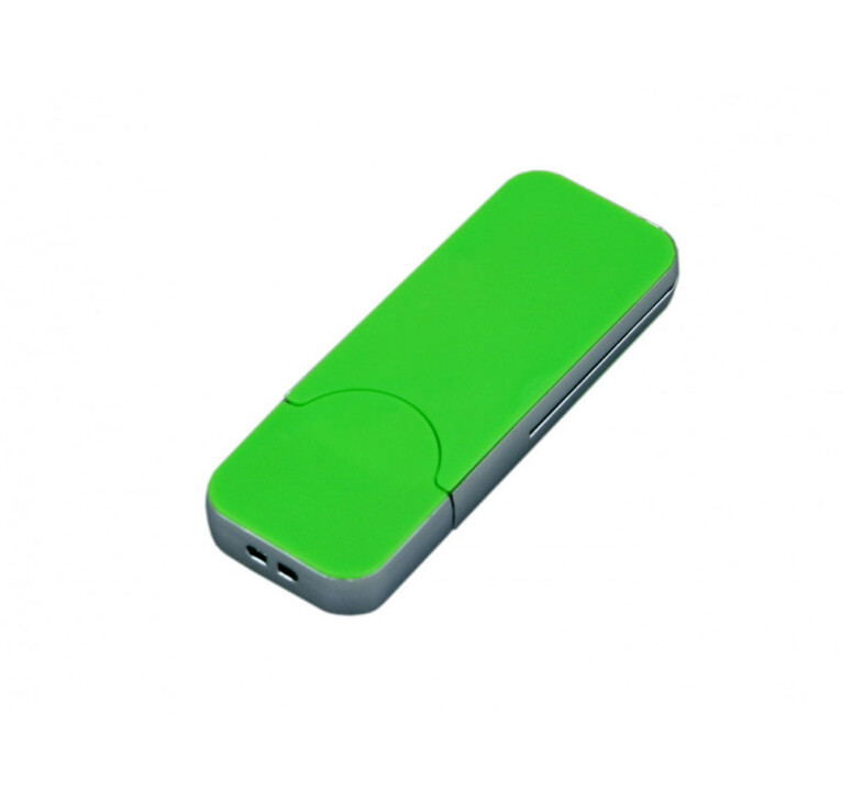 USB-флешка на 128 Гб в стиле I-phone, прямоугольнй формы, зеленый