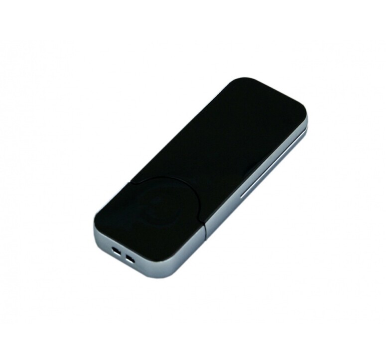 USB-флешка на 128 Гб в стиле I-phone, прямоугольнй формы, черный
