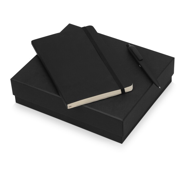Подарочный набор Moleskine Indiana с блокнотом А5 Soft и ручкой, черный