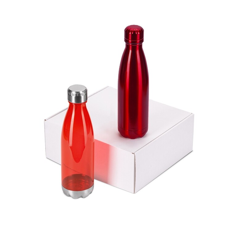 Подарочный набор с термосом и бутылкой «Bottle set», красный