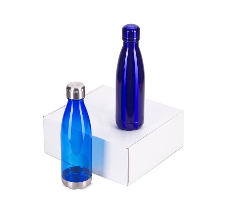 Подарочный набор с термосом и бутылкой «Bottle set», синий