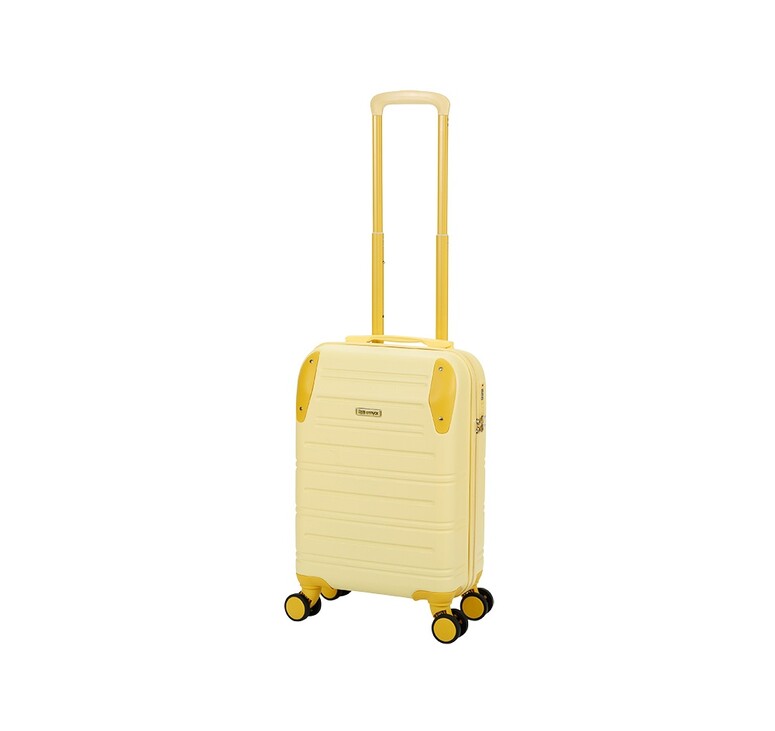 Чемодан TORBER В Отпуск, желтый, ABS-пластик, 36 х 22 х 55 см, 31 л, 2,4 кг