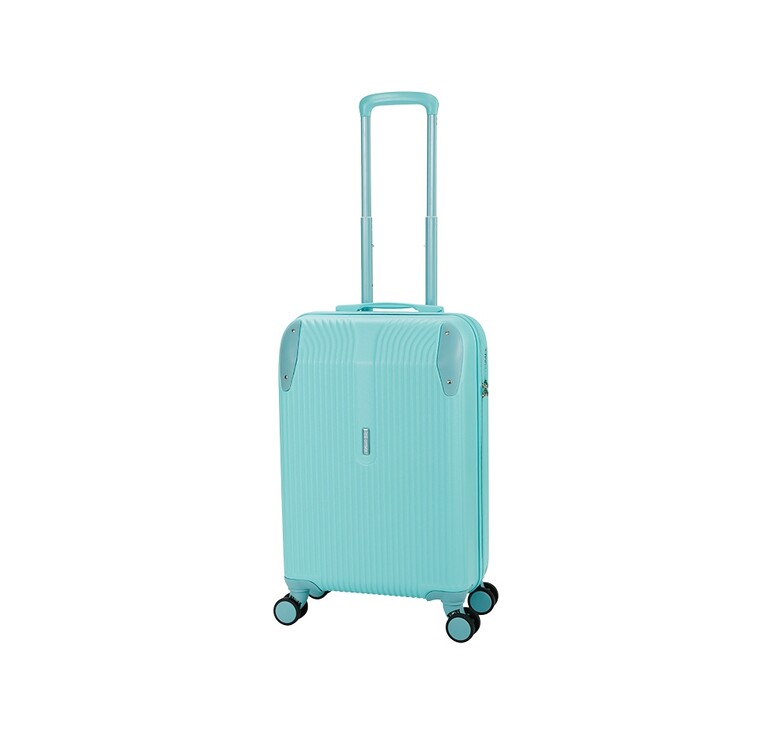 Чемодан TORBER В Отпуск, бирюзовый, ABS-пластик, 41 х 25 х 61 см, 48 л, 2,7 кг