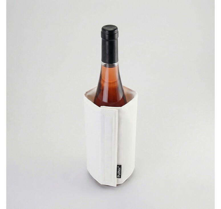 WINE COOLER SATIN WHITE/Охладитель-чехол для бутылки вина или шампанского, белый