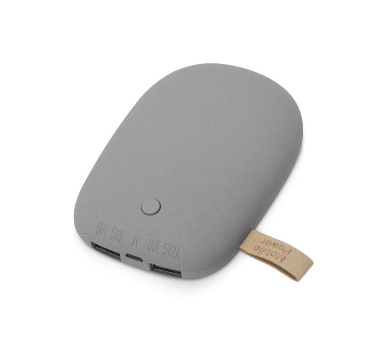 Универсальное зарядное устройство power bank в форме камня. 7800MAH. gray (Р)
