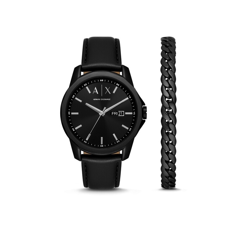 Подарочный набор: часы наручные мужские с браслетом. Armani Exchange