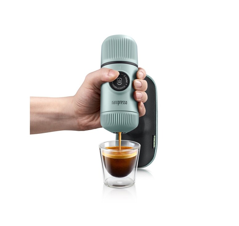 Ручная мини-кофемашина (WACACO Nanopresso) WCCRTCBL (Ручная мини-кофемашина цв. Arctic Blue)