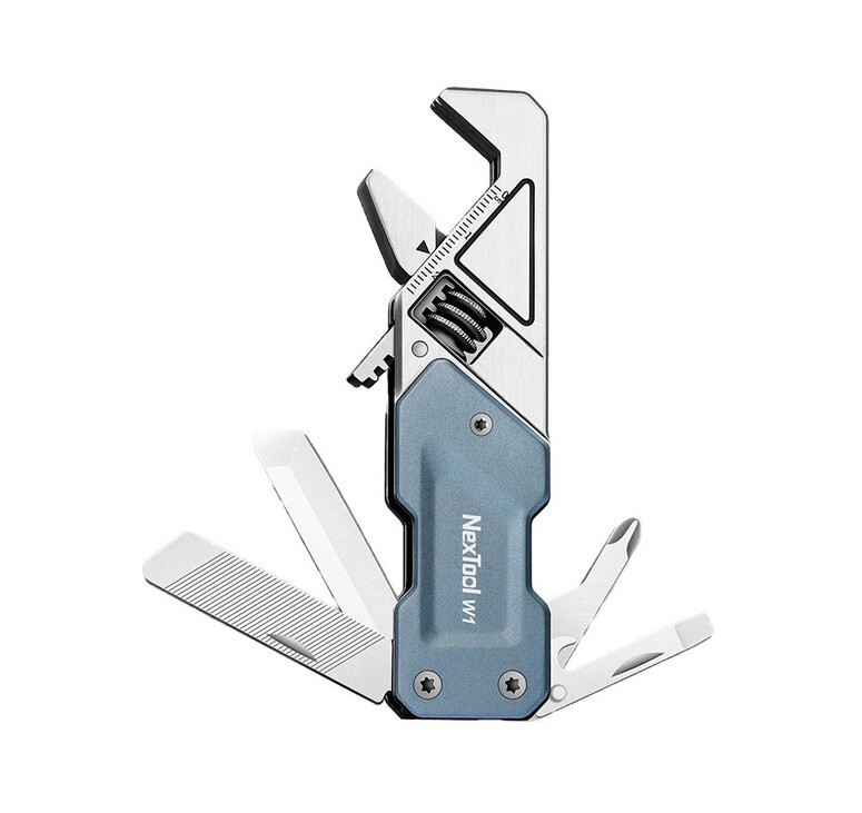 Мультитул-ключ Nextool Light Wrench W1, 6 функций, голубо-серый (NE20238)