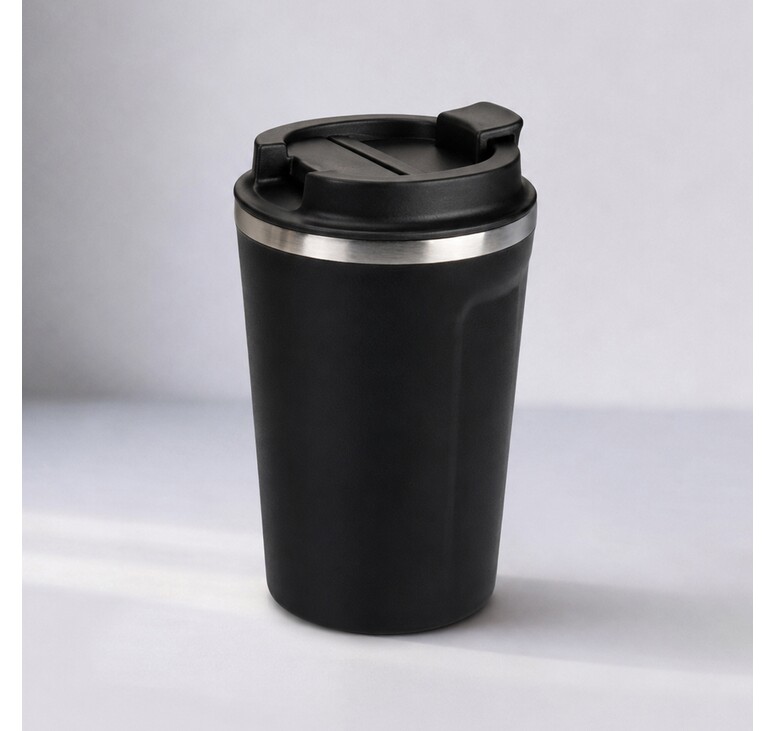 Термокружка CAFe COMPACT, 380 мл, черный