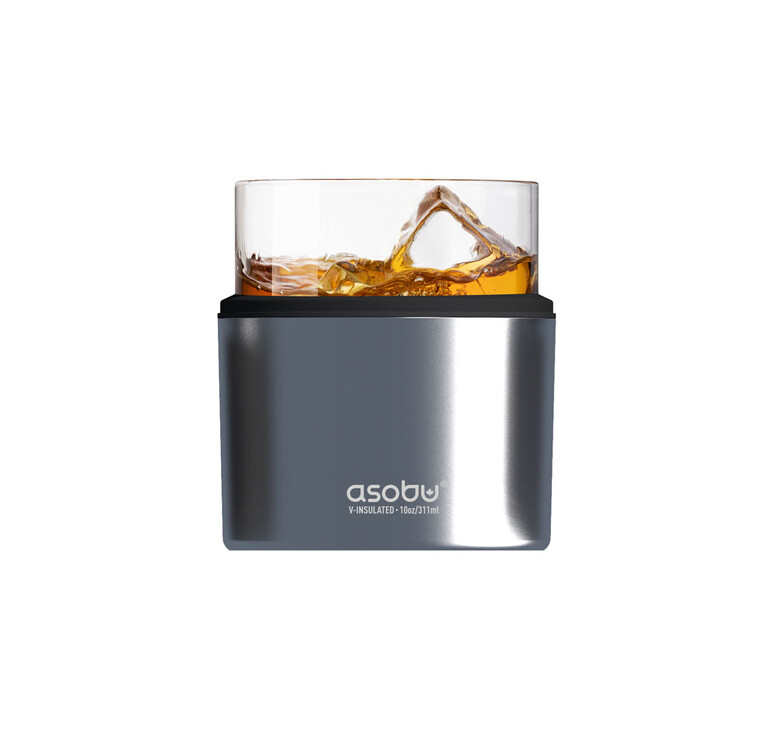 Тумблер для виски WHISKEY KUZIE, серебристый (P)