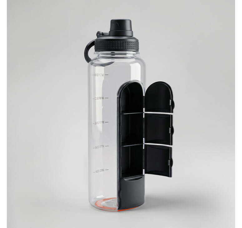 Бутылка для воды «Electrolyte», черный