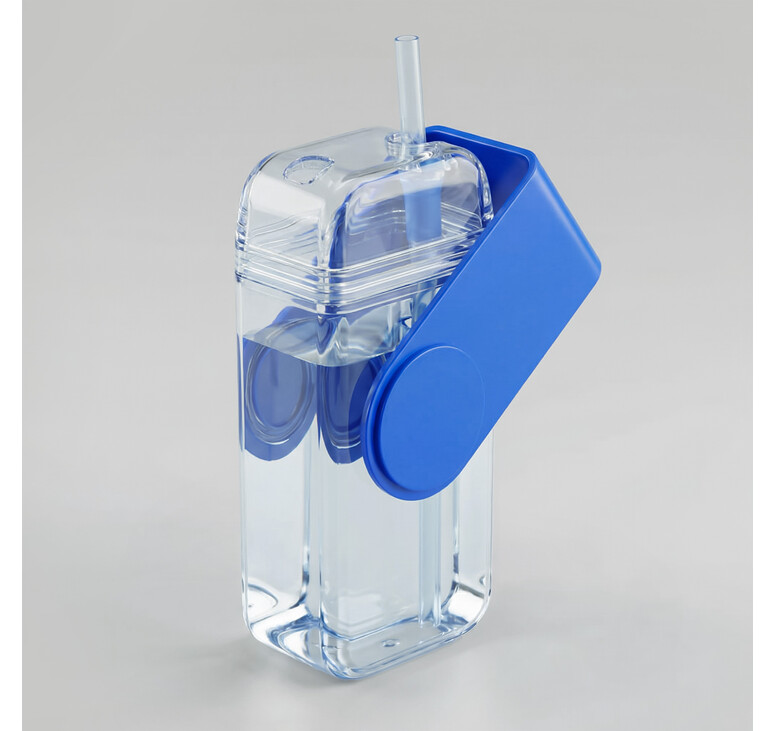 Бутылка для воды JUICY DRINK BOX, синий