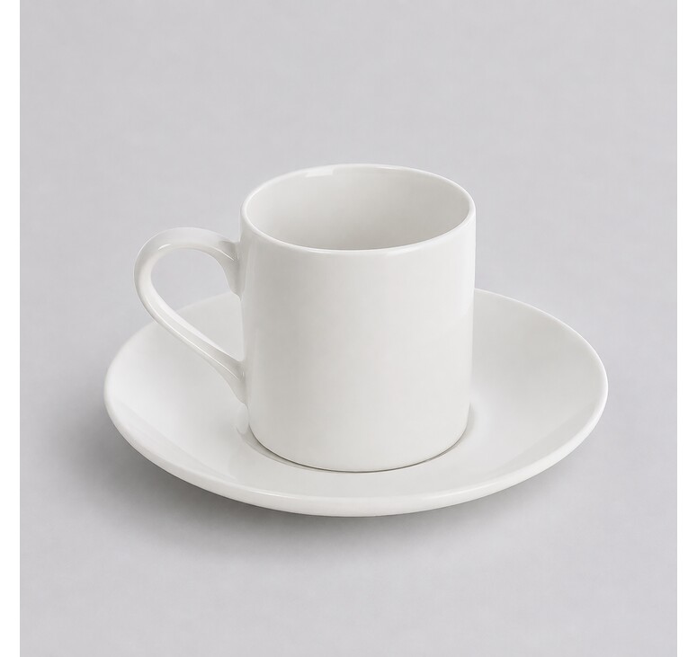 Кофейная пара прямой формы Espresso, 100мл, белый