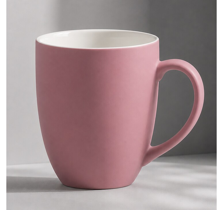 Кружка с покрытием soft-touch “Tulip Gum”, пыльно-розовый