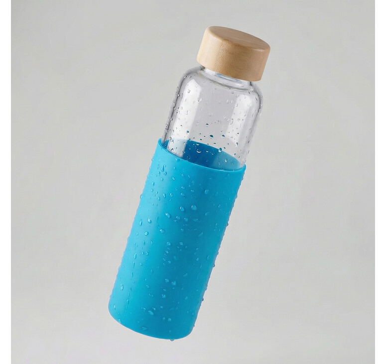 Бутылка для воды стеклянная 