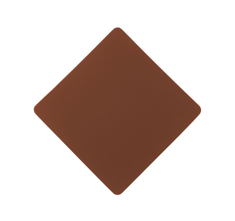 ПАТЧ РОМБ soft-touch (коричневый) 7,6 х 7,6 см