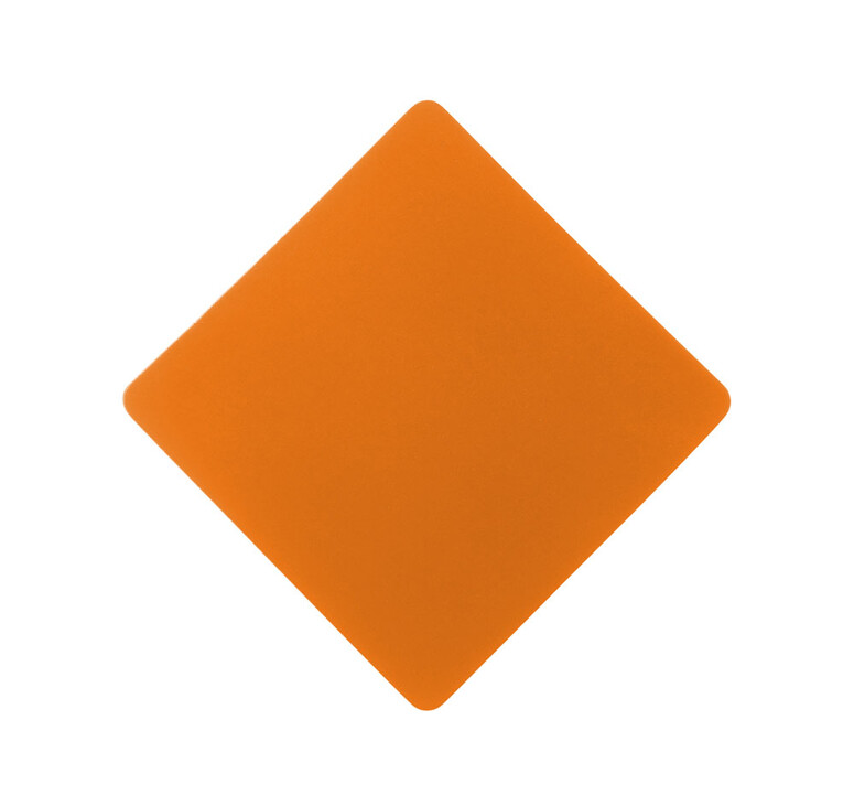 ПАТЧ РОМБ soft-touch (оранжевый) 7,6 х 7,6 см