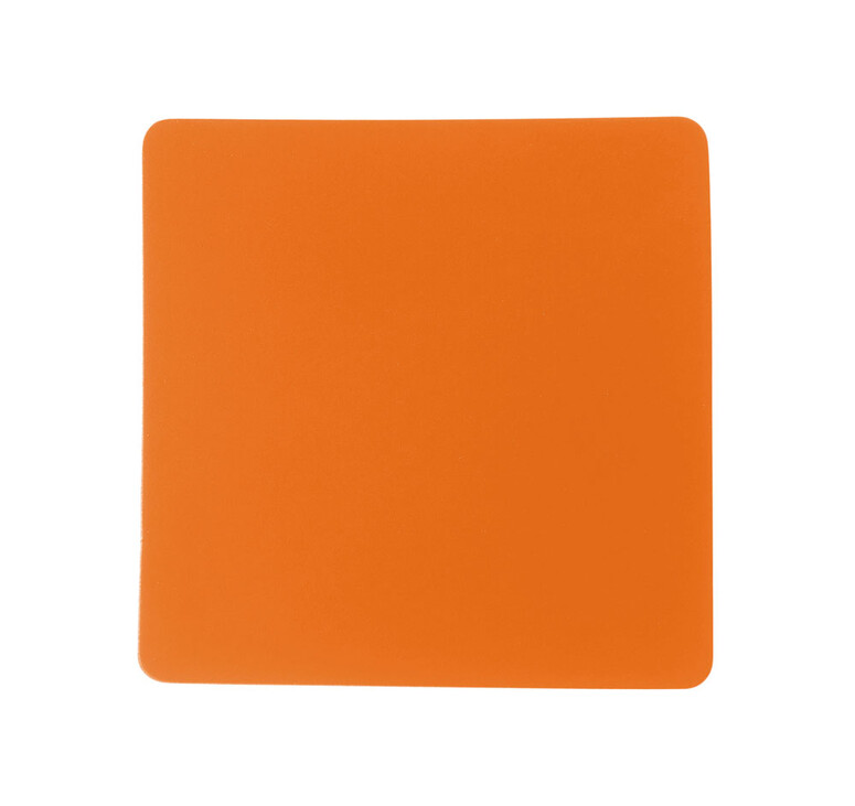 ПАТЧ КВАДРАТ soft-touch (оранжевый ) 5,5 х 5,5 см