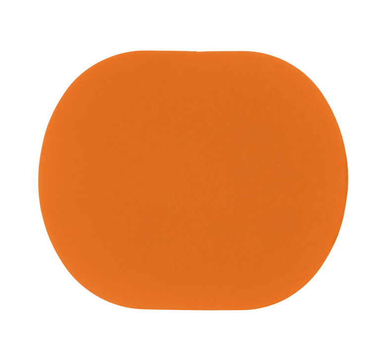 ПАТЧ ОВАЛ soft-touch (оранжевый ) 6,0 х 5,0 см